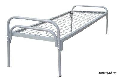 Кровати металлические, железные кровати недорогие со сварной сеткой - изображение 1