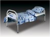 Одноярусные кровати металлические эконом класса в больничные палаты