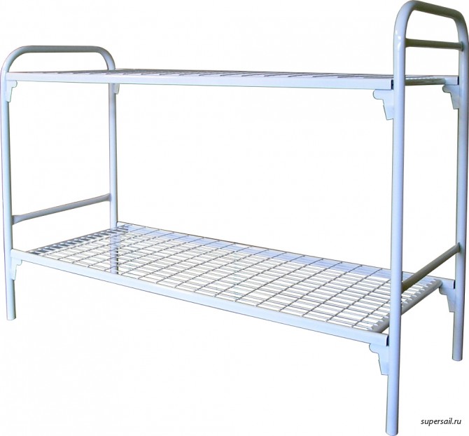 Кровать с металлическим изголовьем - изображение 1
